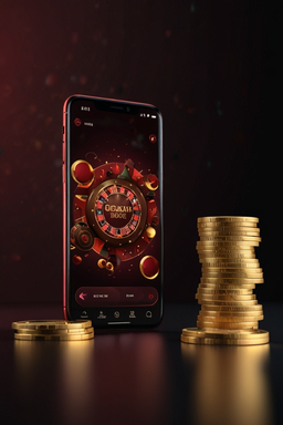 Smartphone mit Vegas Hero App